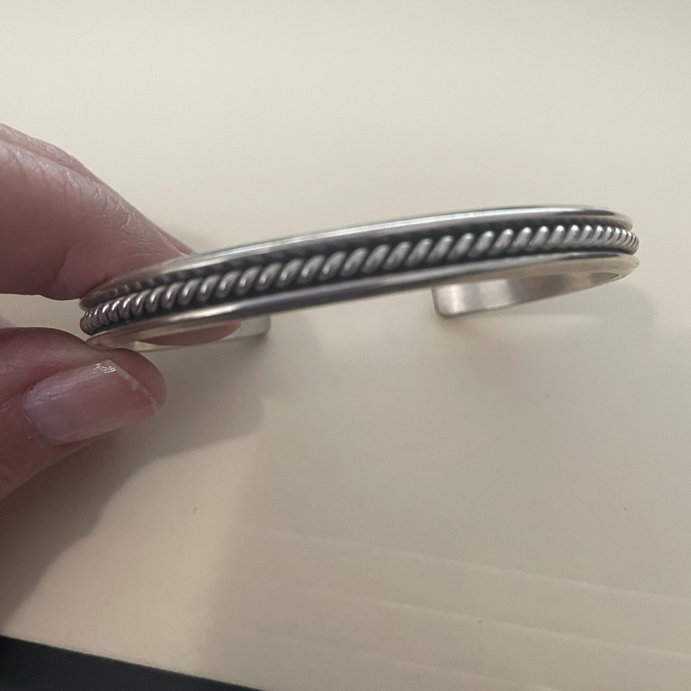 Sterling Silver Navajo cuff bracelet